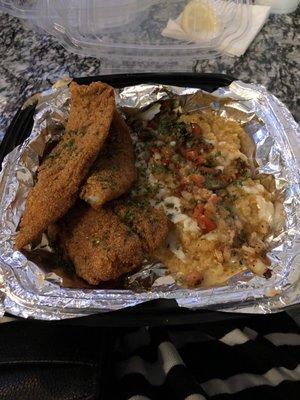 Fish and grits