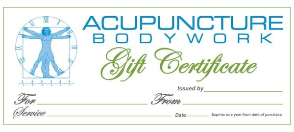 Gift Certificates Available!