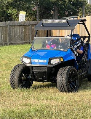 He loves his side by side. We look forward to getting it to the ranch for many years of fun.