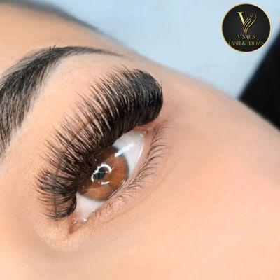 Elevate your look with luxurious eyelash extensions at V Nail and Beauty--because your eyes deserve to be unforgettable!