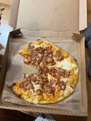 BBQ Pizza (without the red onions)