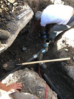 installing sewer lines