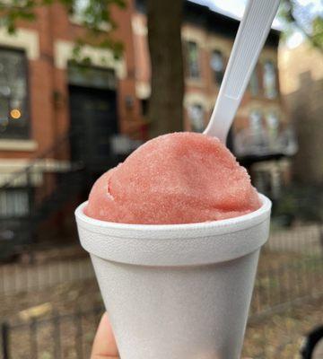 This is a small Italian ice for about $3.50