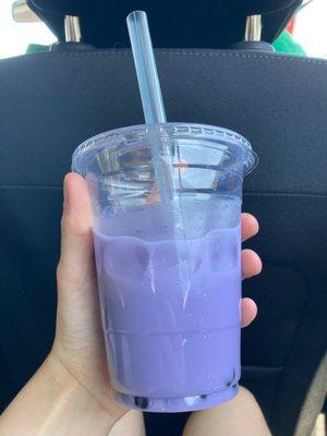 Taro Bubble Milk Tea.