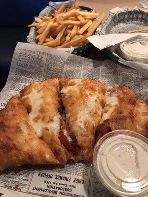 Pepperoni calzone