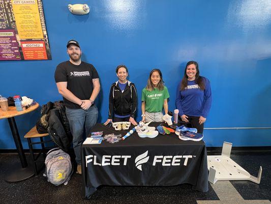 Mission hosted Fleet Feet for a great demo