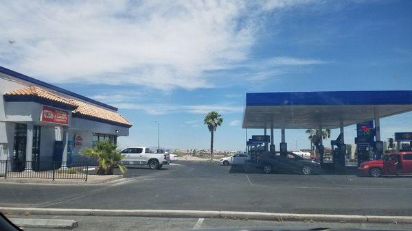 My first fuel stop at a Sunoco west of the Mississippi River.