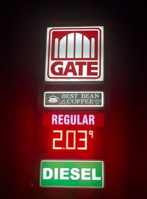 Unbelievable gas price