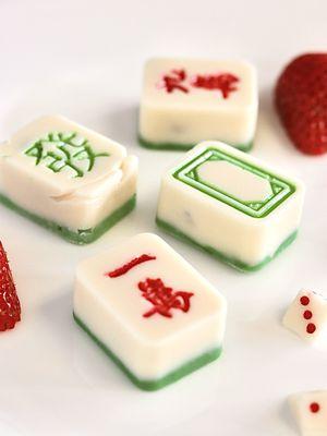 Mahjong Tiles (White Chocolate)