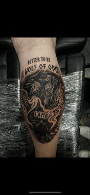 Norse Calf Tattoo