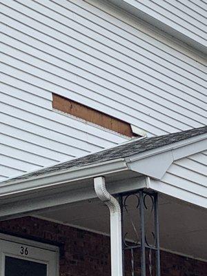 I lost a piece of siding and n wind storm the other day I need to have it replaced can u help?