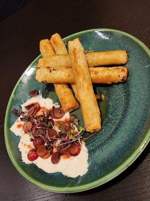 goat cheese cigars (minus one)