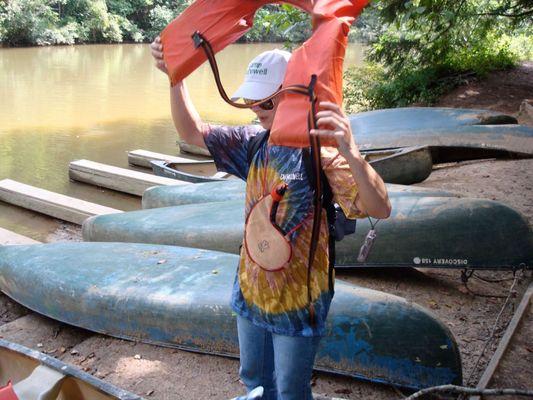 Me at the canoe area