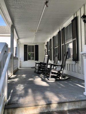 Entrance to the museum is through this porch.