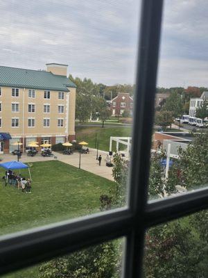 View from dorm building