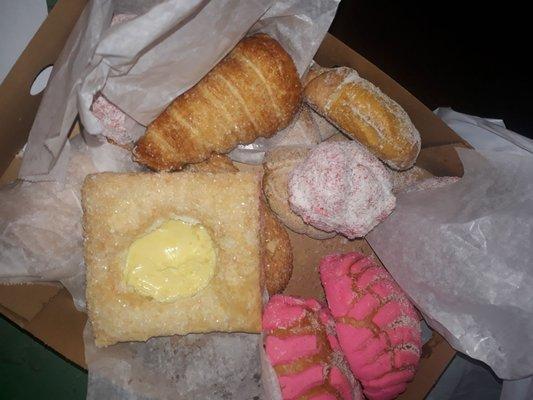 Cream horns, conchas, cream danish, and a few more