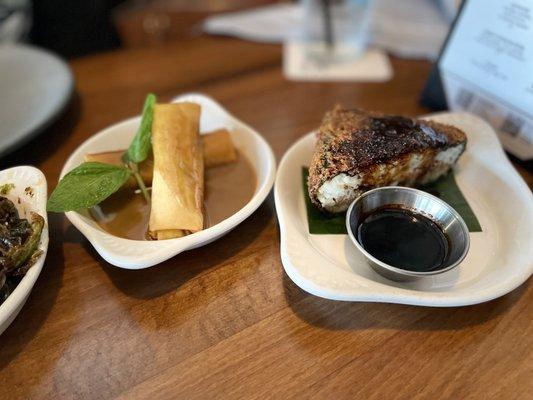 Banana Lumpia (Turon) and Crispy Spam Musubi