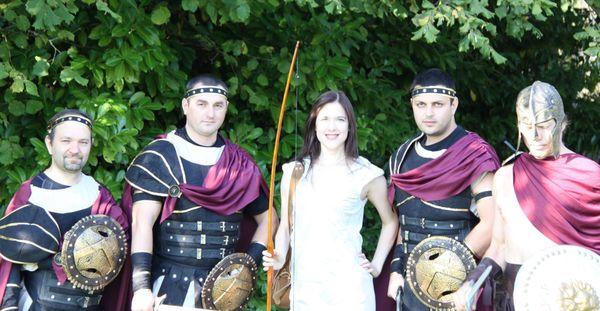 Me with my Gladiators. 10 years ago now!! We were doing a photo shoot and an independent short film. This was so much fun!!