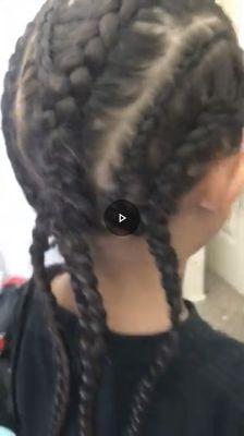 Cornrows back of head