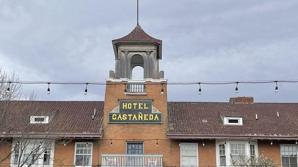 Back of hotel facing the train station