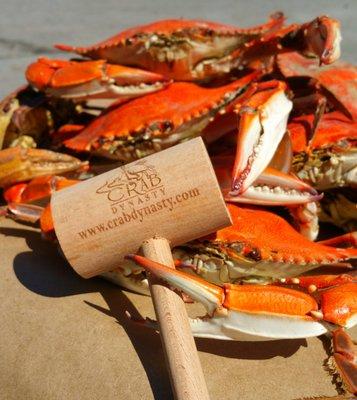 Fresh steamed Maryland Blue Crabs