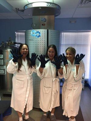 Enjoying girls day out at Chill Cryosauna. What an experience laughing the afternoon away. Definitely recommend for groups and celebrations