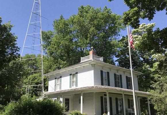 Ensor Homestead with ham radio tower