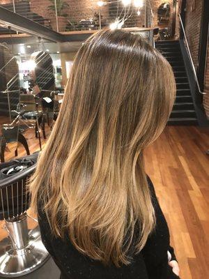 BALAYAGE + OLA PLEX REPARATIVE TREATMENT by Benji Pow