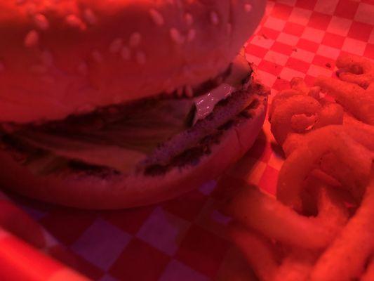 Vegan Fritter and fries