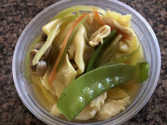 Chicken won ton soup