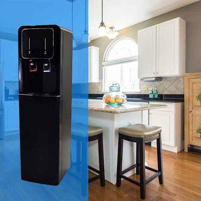 Black Floor Model Water Dispenser