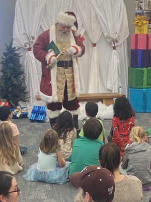 Story time with Santa