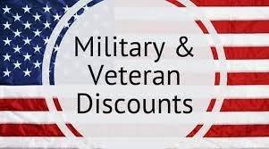 We offer Military and Veteran special discount.