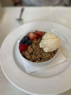 Apple Blueberry Cinnamon Crisp