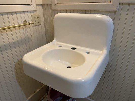 Refinished sink.