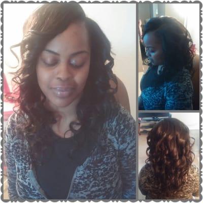 This is a partial sew in....