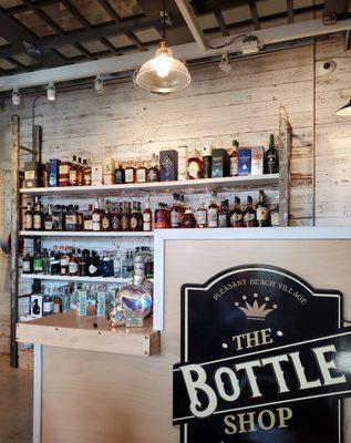 The Bottle shop counter