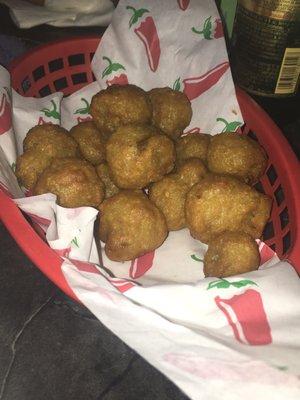 Fried mushrooms appetizer