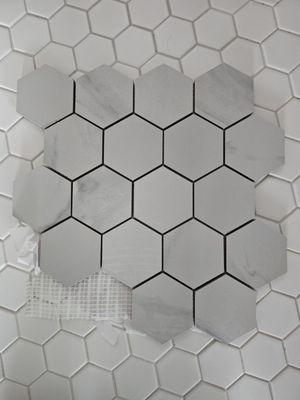 3x3 Spectrum Carrara hex