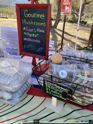 Booth at the Steam-pump Ranch farmers market