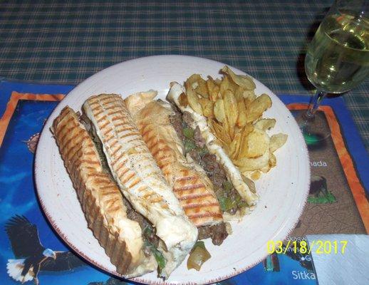 Loaded Steak & Cheese with chips included