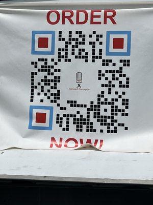 QR code to order