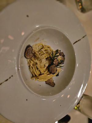 Their truffle pasta- this is a split portion.  Also great!