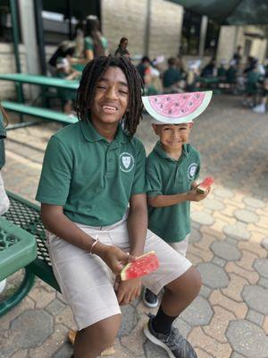 Learning and growing together at St. Louis Catholic School in Austin, Texas.