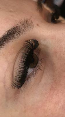 Volume lash extensions.