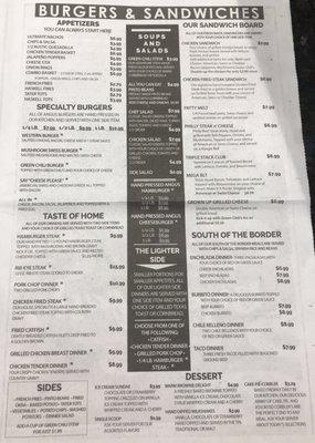 Menu (2/2)