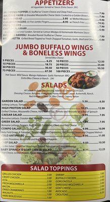 Salads & Wings