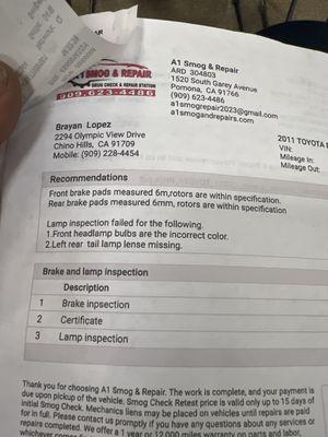 What it says to correct .... No where addressing that it needs to be OEM as he stated, he also verbally told me they only pass yellow light