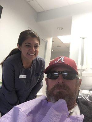 We are not really doing anything to my teeth, I just like wearing the bib!