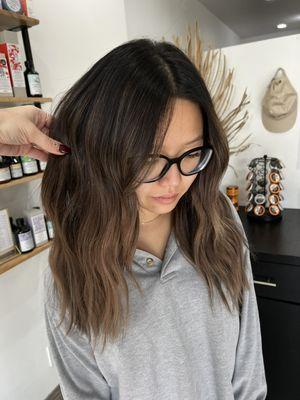 Ash Brown Balayage by Alyssa